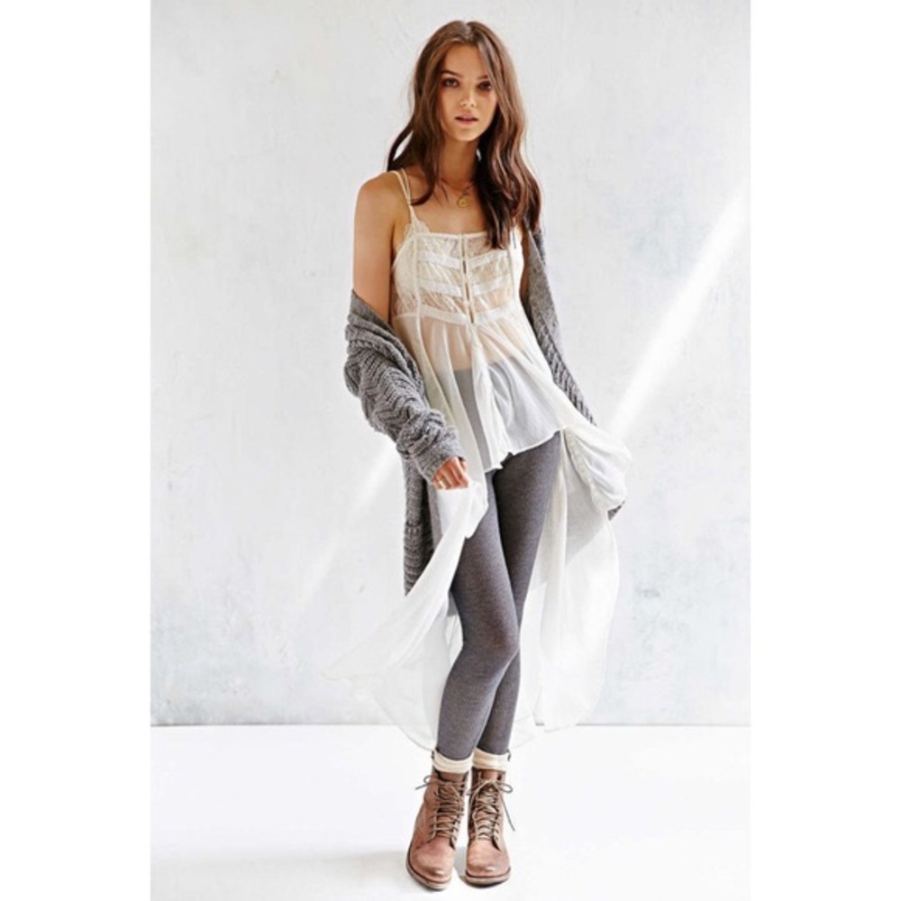 *NWT* Lillian Lace High Low Maxi Tank